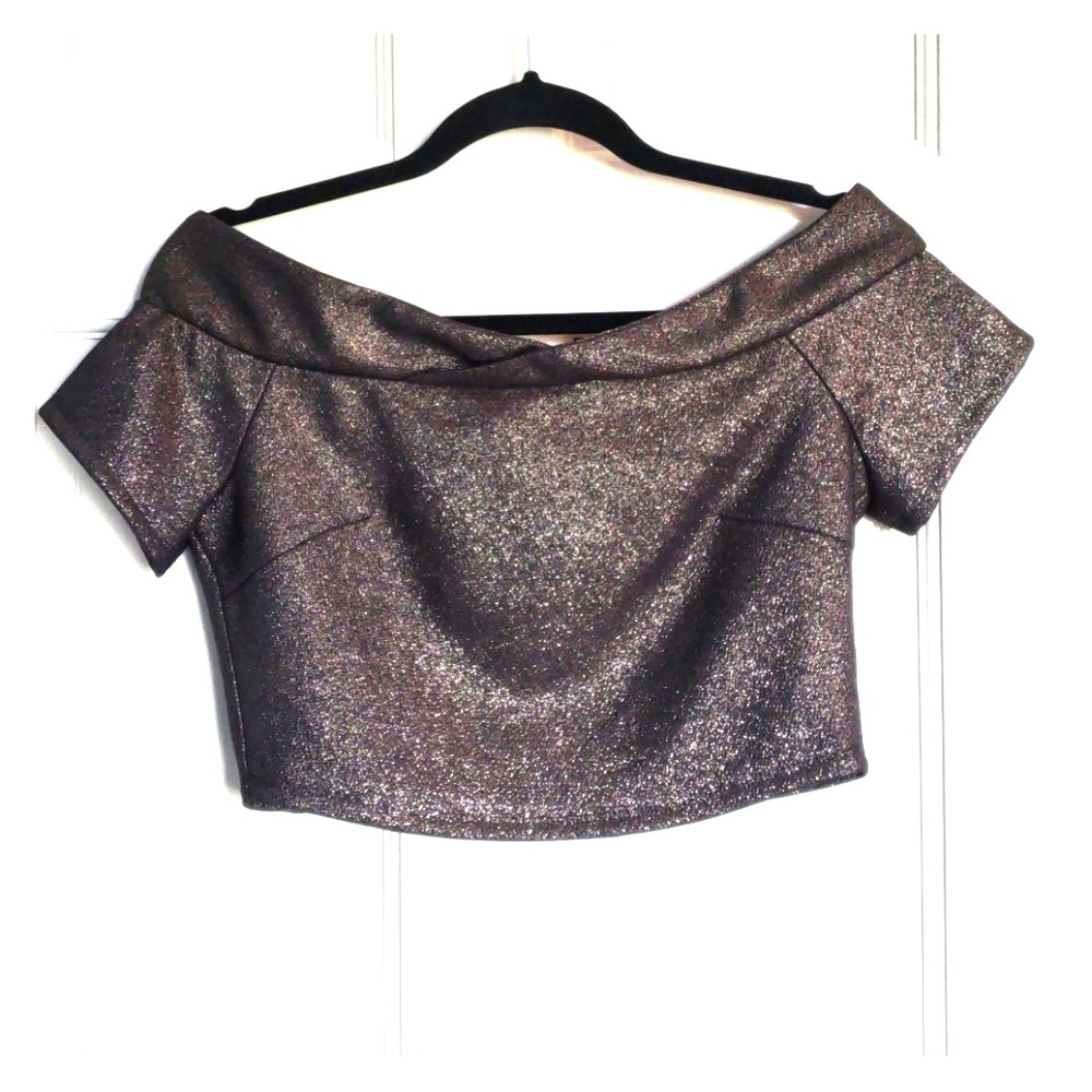 Shimmery crop top